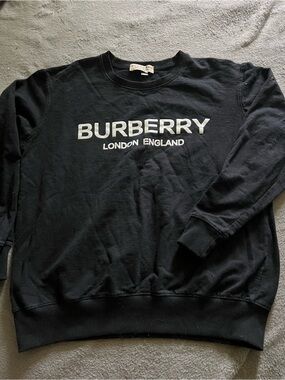 Burberry Black Logo Sweatshirt - London England